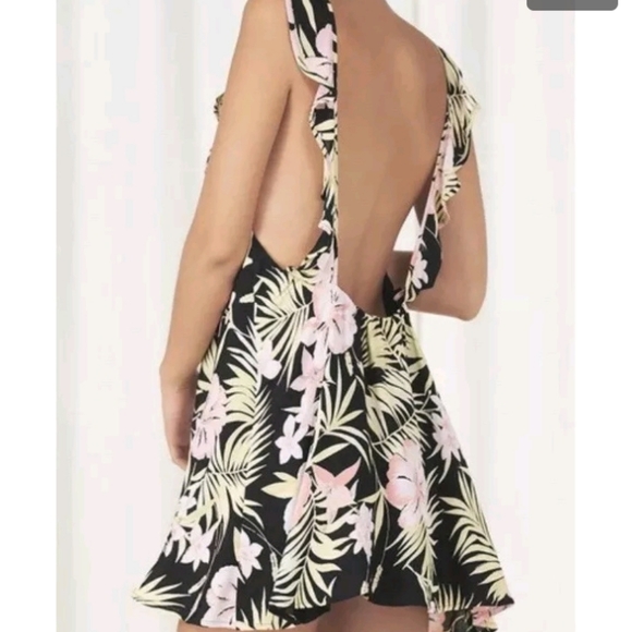 🍋 For Love & Lemons floral backless dress - Picture 2 of 11